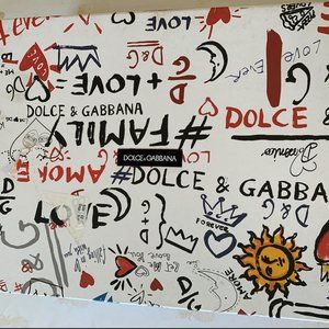 D&G Sorrento sneakers in glitter leopard print